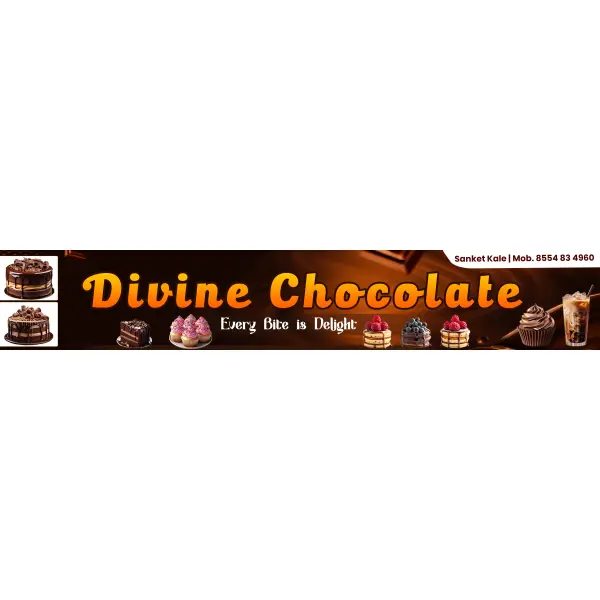 Cake Shop Board Design PSD File 2025