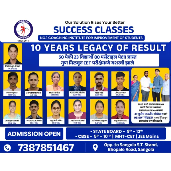 Coaching Classes CET Result Congratulations Banner 2025 PSD File