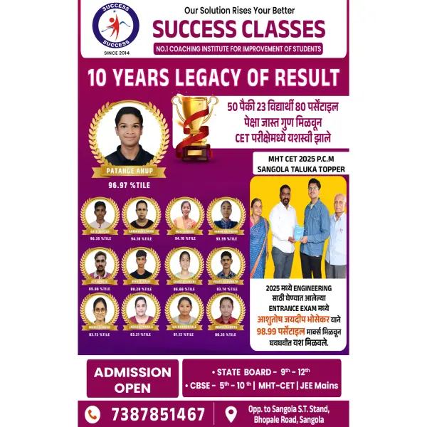 CET/NEET/JEE Result Congratulations Banner PSD File 2025