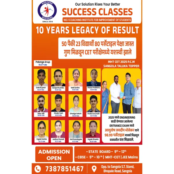 Coaching Classes Achievement Congratulations Banner Design PSD Flle 2025
