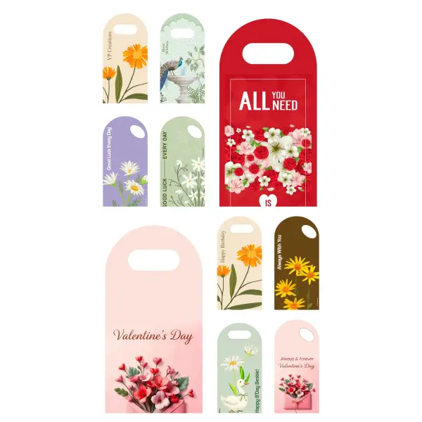 Flower Card Holder Readymade Design Set Ready To Print PSD File 2026