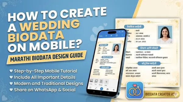 How to Make a Marathi Wedding Biodata on Mobile