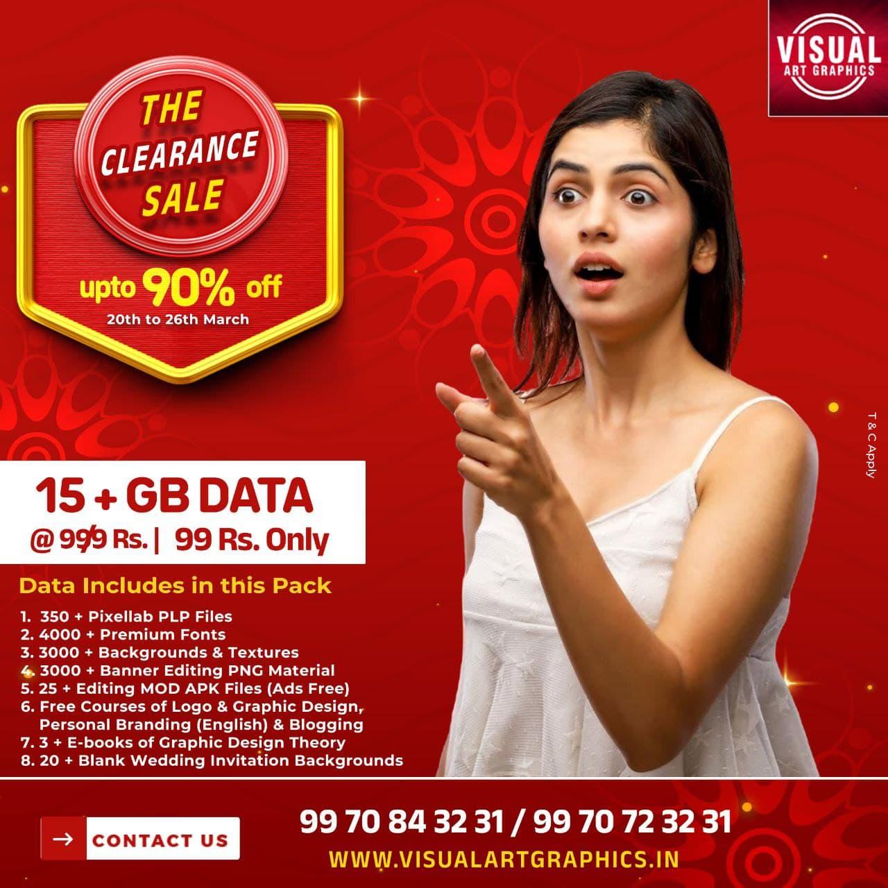 THE CLEARANCE SALE 2025 By VISUAL ART GRAPHICS